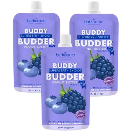 3 Pack Superberry Snoot Squeeze Pack  Buddy Budder (4oz) image {3}