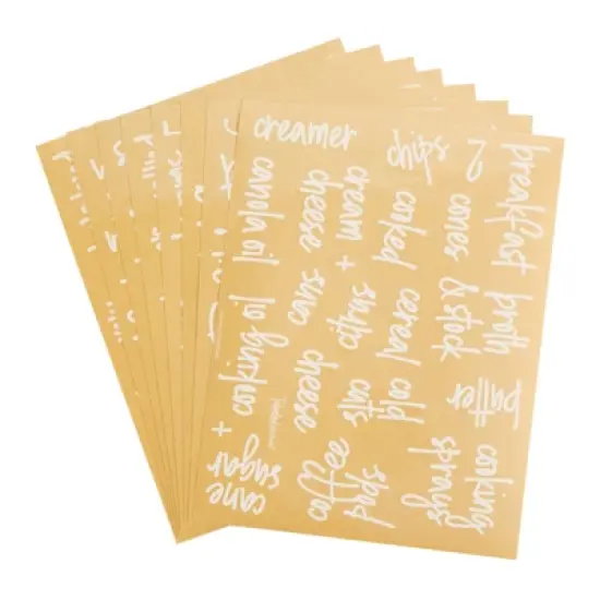 Talented Kitchen 158 Pack Script Supplementary Pantry, Fridge & Freezer Name Label Stickers for Food Storage Container, Jar & Canisters image {6}