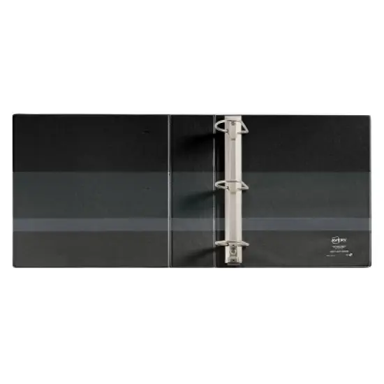 Avery 670 Sheet 3" Heavy Duty Non Stick View Ring Binder Black: 3 Inch D-Ring, Polypropylene, 4 Pockets, Clear Hard Cover image {2}