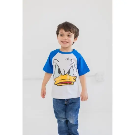 Disney Mickey Mouse Goofy Donald Duck 3 Pack Graphic T-Shirts Little Kid to Big Kid image {2}