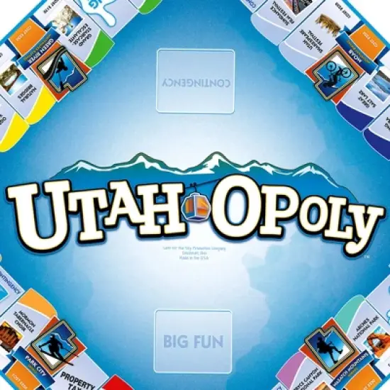 Late For The Sky: Utah-Opoly Monopoly Board Game image {4}