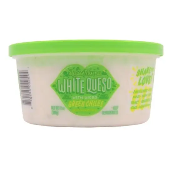 Queso Mama White Queso with Diced Green Chilies - 12oz image {10}
