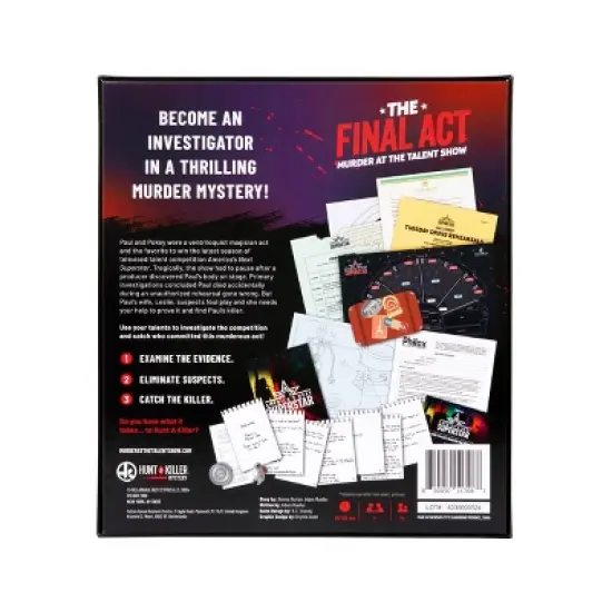 Hunt A Killer The Final Act Murder at the Talent Show Mystery Game image {7}