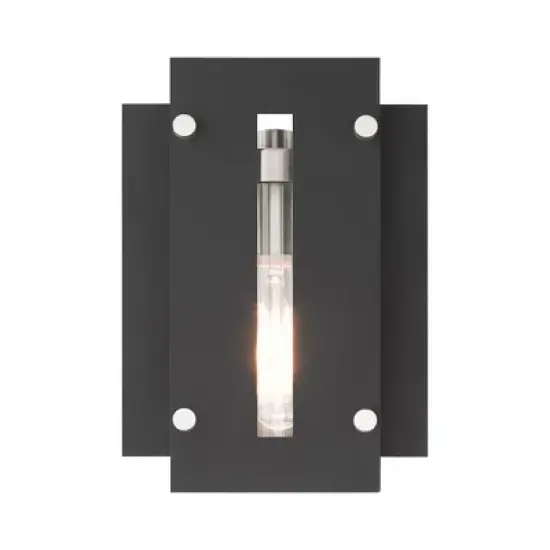 Livex Lighting Utrecht 1 - Light Wall Light in  Black/Brushed Nickel image {1}