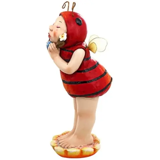 Design Toscano Sarah the Lady Bug Fairy Garden Helper Statue image {3}