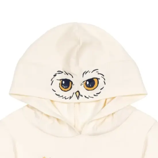 Harry Potter Hogwarts Hedwig Owl Slytherin Hufflepuff Ravenclaw Girls French Terry Pullover Hoodie Toddler to Big Kid image {2}