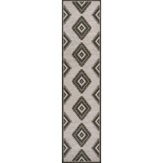 Lior Geometric Moroccan Diamond Indoor/Outdoor Area Rug - JONATHAN Y image {1}