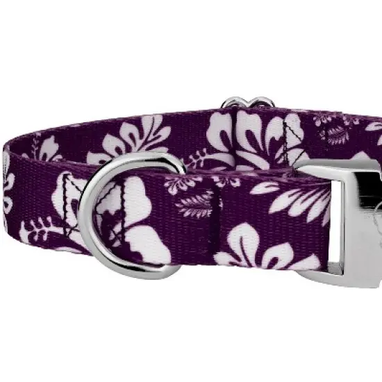Country Brook Petz Premium Purple Hawaiian Dog Collar image {3}