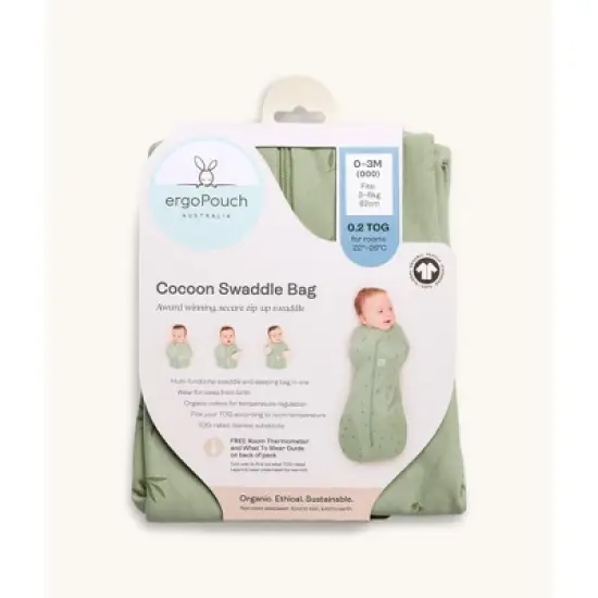 ergoPouch Cocoon Swaddle Sack 0.2 TOG Oatmeal Marle image {9}