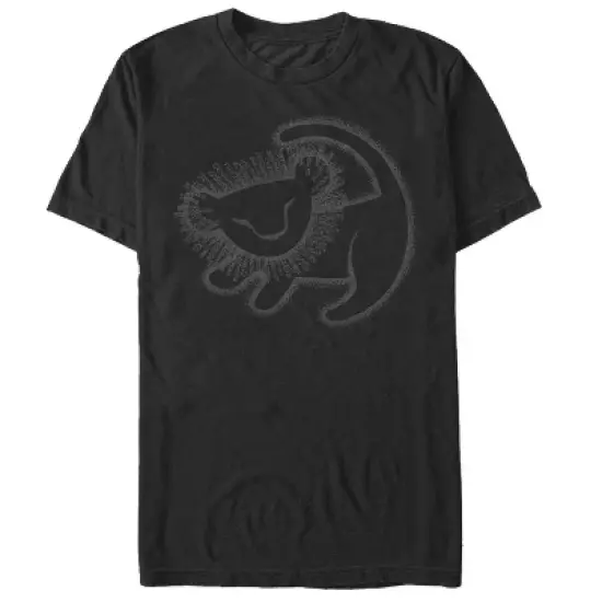 Men's Lion King Simba Cave Painting T-Shirt image {3}