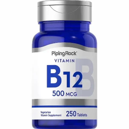 Piping Rock Vitamin B12 | 500 mcg | 250 Tablets image {1}