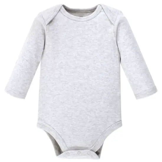 Hudson Baby Cotton Long-Sleeve Bodysuits 7pk, Moon And Back image {1}