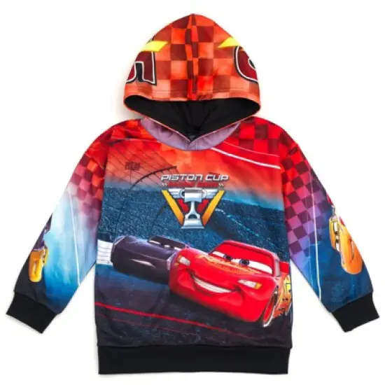 Disney Pixar Cars Lightning McQueen Fleece Pullover Hoodie Toddler to Big Kid image {6}
