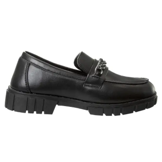 French Toast Girls Lug Loafers School Shoes. (Little Girls-Big Girls) image {2}