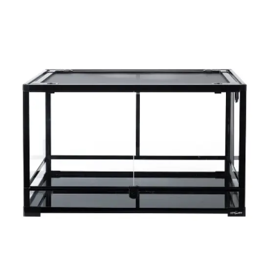 REPTI ZOO 40Gallon Full Reptile Glass Terrarium, Double Hinge Door Reptile Terrarium 30" x 18" x 18" image {5}
