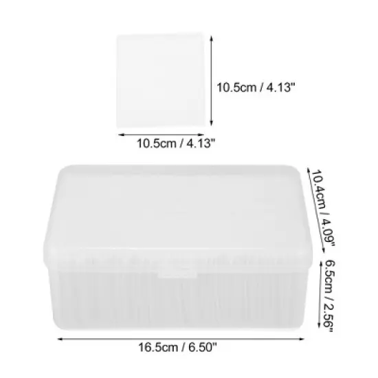 Unique Bargains Pack of 200pcs Makeup Cotton Pads Facial Lip Eye Makeup Remover Pads Soft Gentle Makeup Tools White image {3}