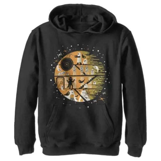 Boy's Star Wars Spooky Death Star Pull Over Hoodie image {3}