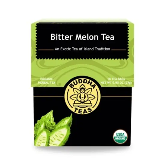 Buddha Teas Organic Bitter Melon Tea - Case of 6/18 Bags image {1}