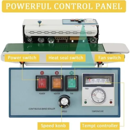 Automatic Horizontal Continuous Band Sealing Machine PVC Plastic Bag Sealer Tool image {3}