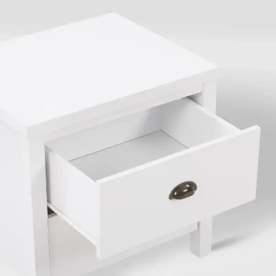 Boston Nightstand White - CorLiving image {7}