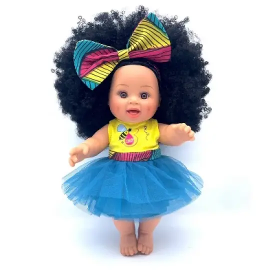 Orijin Bees Dream Love 12" Baby Bee Doll - Black Hair with Brown Eyes image {1}