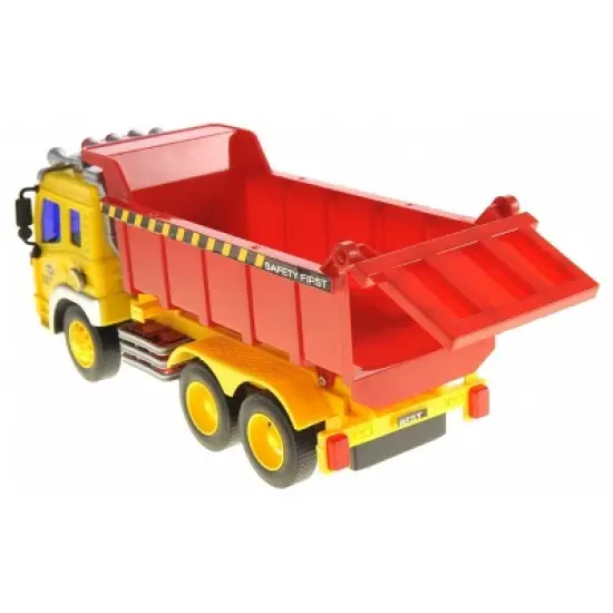 Insten Friction Powered Dump Truck Toy With Lights And Sound image {3}