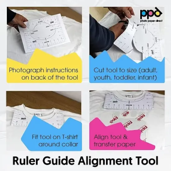 PPD 50 Sheets 8.5x11&rdquo; - Inkjet Iron-on Heat Transfer Paper for White & Light Fabric and T-Shirts - Premium - PPD-1-50 image {6}