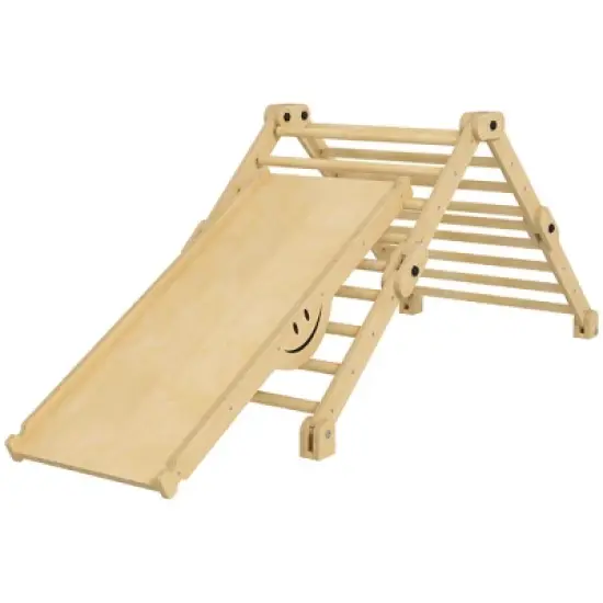 INFURNIC Baby Activity Gyms, Indoor Toddler Climbing Toys with Ramp and Seesaw, 4-in-1 Climbing Toys for Toddlers, Multicolored, 27.6"*11.8"*35" image {5}