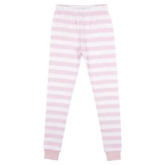 The Flintstones Dino All Bark No Bite Youth Girls Pink & White Striped Sleep Set image {2}