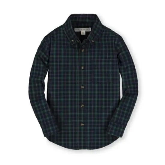 Hope & Henry Boys' Poplin Button Down Shirt, Infant image {9}