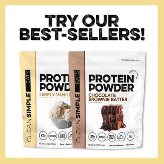 Clean Simple Eats Protein Powder - Simply Vanilla - 34.9oz/30 Servings image {3}