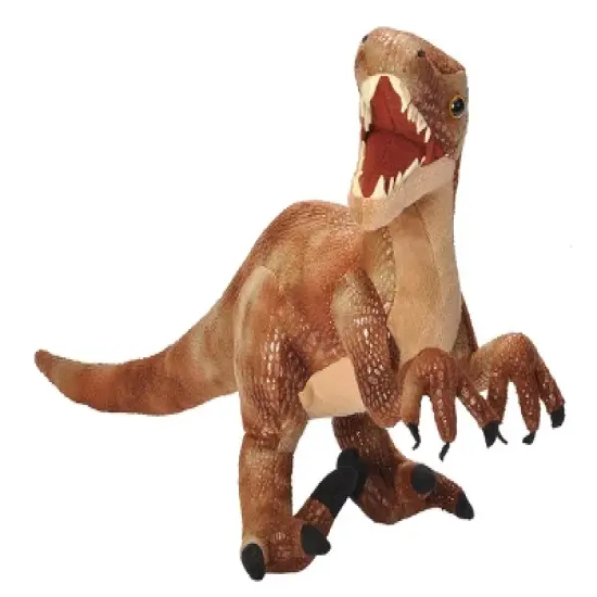 Wild Republic Dinosauria Ii Velociraptor Stuffed Animal, 17 Inches image {1}
