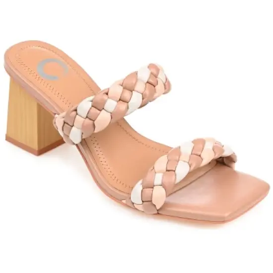 Journee Collection Womens Bronte Tru Comfort Foam Open Square Toe Block Heel Sandals image {11}