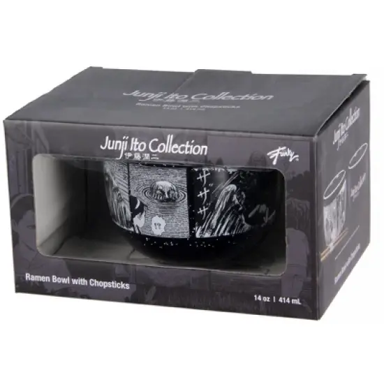 Junji Ito Collection Manga Ramen Bowl Bundle with Bowl, Bamboo Chopsticks Set image {1}