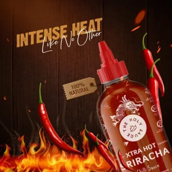 HOLY SAUCE Sriracha Chili Extra Hot 300g image {6}