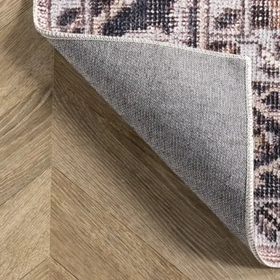 nuLOOM Sasha Machine Washable Medallion Area Rug image {6}