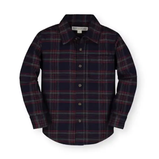 Hope & Henry Boys' Flannel Button Down Shirt, Infant image {8}