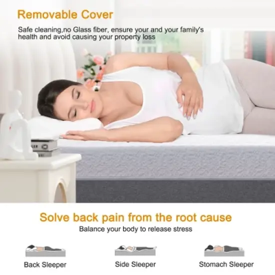 12 Inch Individual Pocketed Hybrid Mattress image {8}