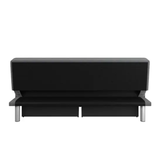 Wilton Dream Convertible Futon Sofa Bed Charcoal - Serta image {7}