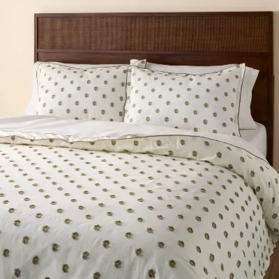 Clip Dobby Comforter Green - Hearth & Hand&trade; with Magnolia image {5}