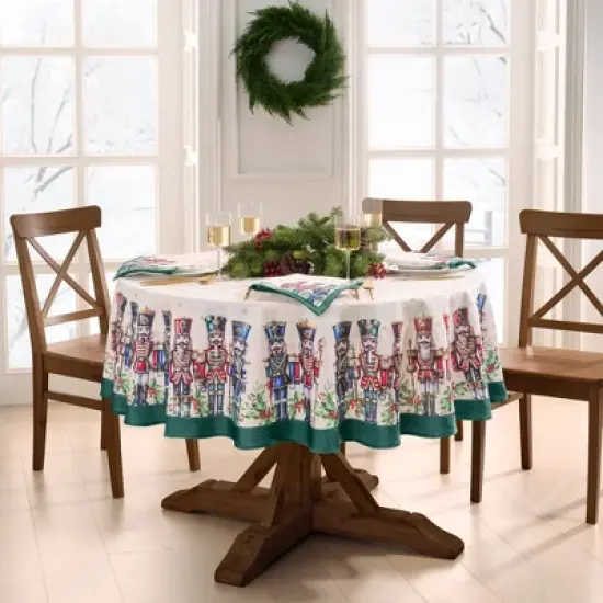 Royal Nutcracker Tablecloth - Elrene Home Fashions image {2}