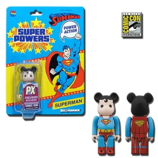 Medicom DC Super Powers Superman SDCC 2013 Exclusive Bearbrick Figure image {1}