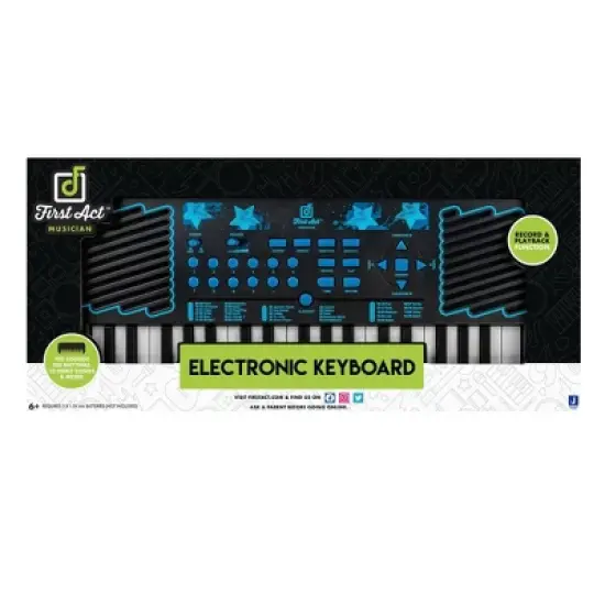 First Act Discovery - Electronic Keyboard - Blue Stars image {7}