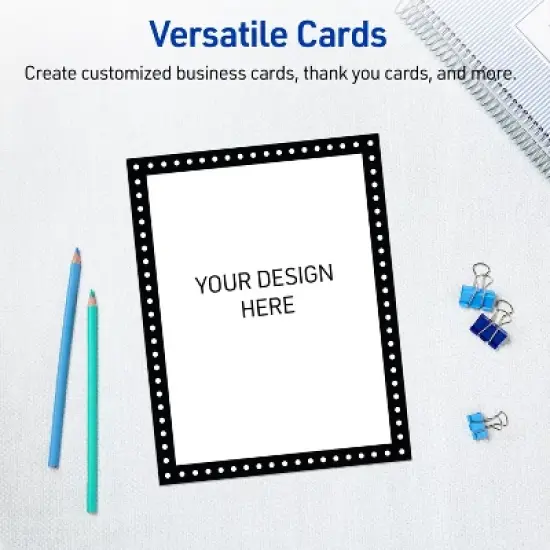 Avery 5" x 7" Cards, Black and White Polka Dots, 20 ct image {5}