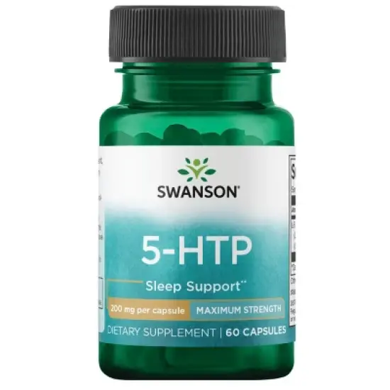 Swanson Dietary Supplements Maximum Strength 5-Htp 200 mg Capsule 60ct image {6}