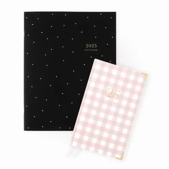 Sugar Paper Essentials 2025 Monthly Planner 8.5"x11" Black and White Dots: Adult Non-Toxic Acid-Free Paper Calendar image {5}