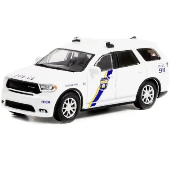 2019 Dodge Durango Police White "Philadelphia Police, Pennsylvania" "Hot Pursuit" Series 41 1/64 Diecast Model Car by Greenlight image {1}