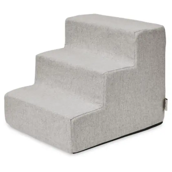 Best Pet Supplies CertiPUR Certified Foam Pet Steps for Small Dogs and Cats, Portable Stairs for Couch Sofa and Beds - 3-Steps (18" x 15" x 13.5") image {4}