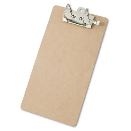 Saunders Recycled Hardboard Archboard Clipboard, 2.5" Clip Capacity, Holds 8.5" x 14" Sheets, Brown image {3}