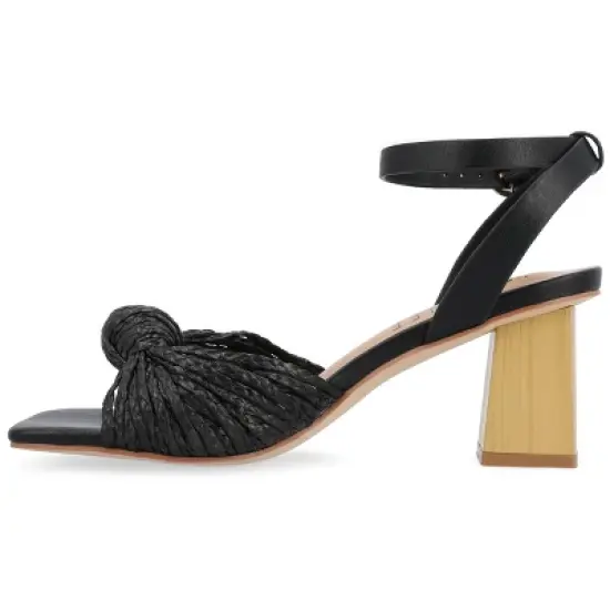 Journee Collection Womens Galinda Tru Comfort Foam Low Block Heel Sandals image {1}